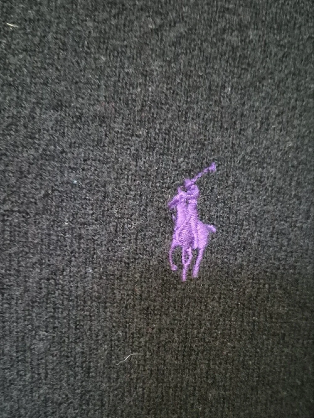 Polo Ralph Lauren Merino Wool V-Neck Sweater Mens XL Black Classic Academia